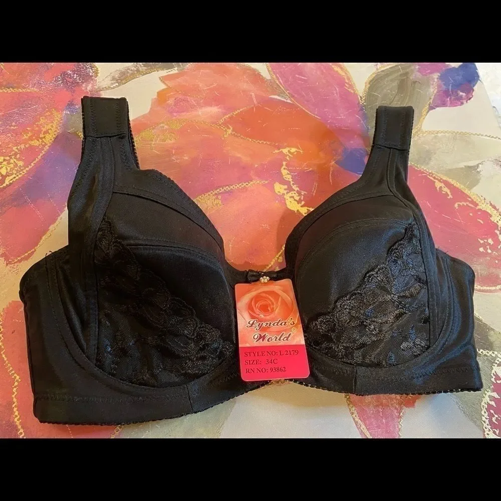 💥Lynda’s World underwire sexy Fashion Bras34C